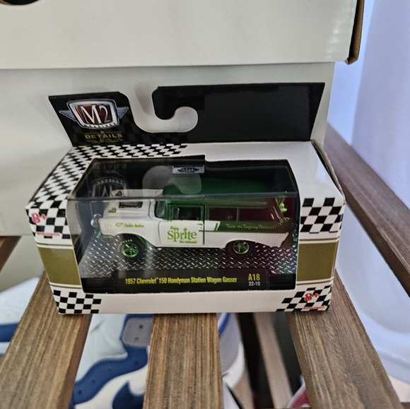 M2 CHASE! Diecast car sprite 1957 chevy 150 handyman station wagon gasser - Picture 5 of 7